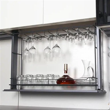 رفع تخزين زجاجات النبيذ الأوتوماتيكي من سبائك الألومنيوم المنزلية