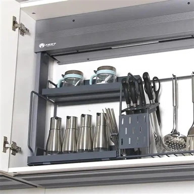 التصميم الحديث لملحقات خزانة المطبخ، رف رفع آلي للخزانة