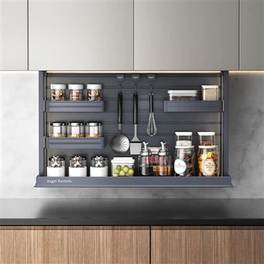 خزانة رفع ذكية للمطبخ قابلة للتعديل كهربائيًا